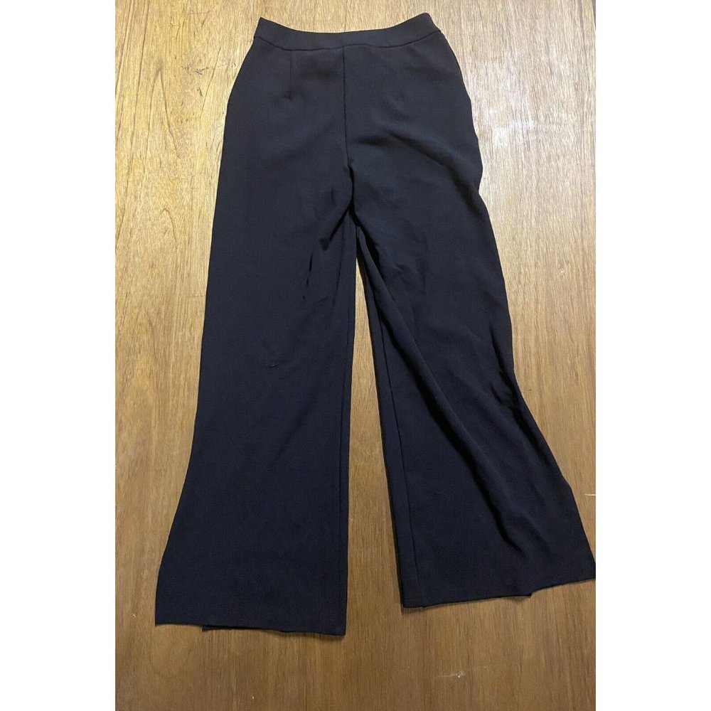 YAS Women's Black Flare Leg Blended Fabric Pant Slack Size XS